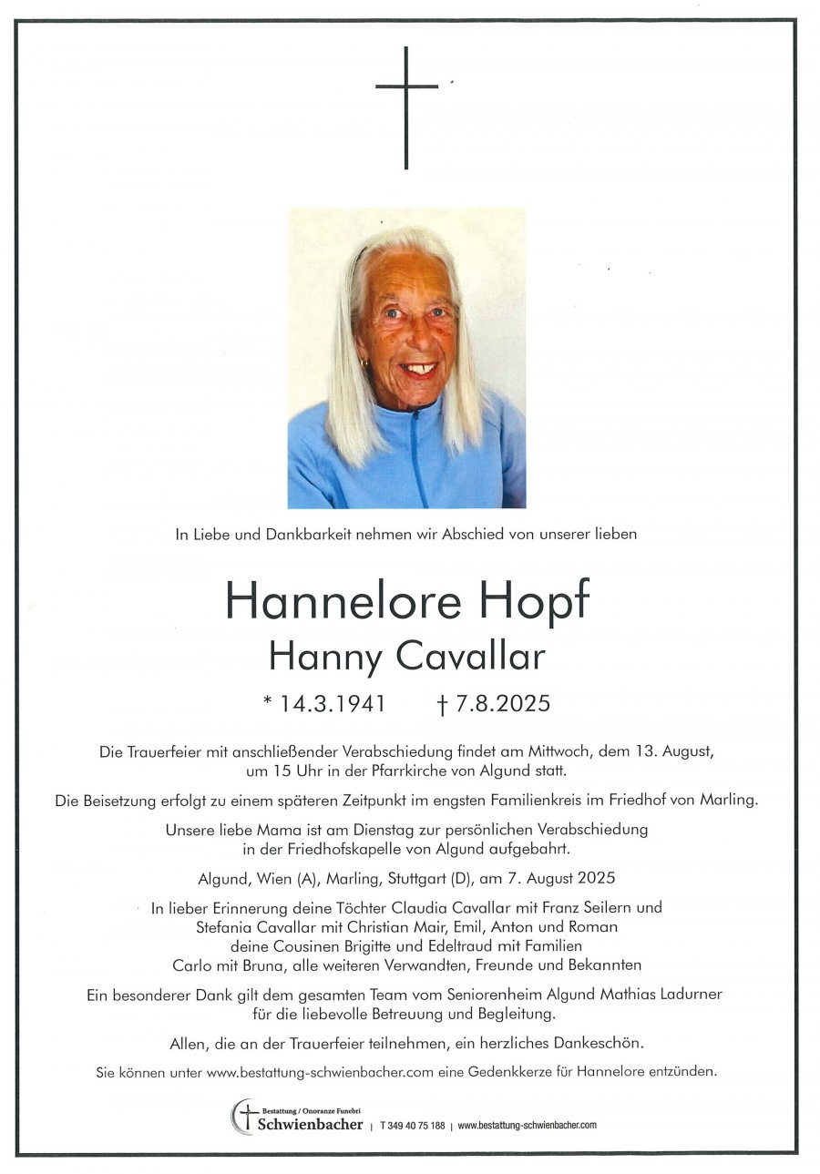 Parte: Hannelore Hopf