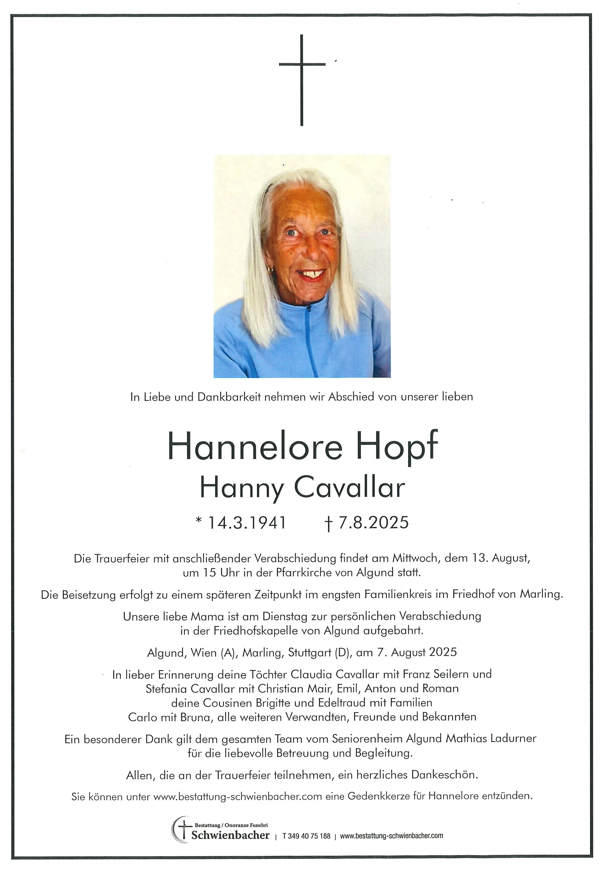 Parte: Hannelore Hopf