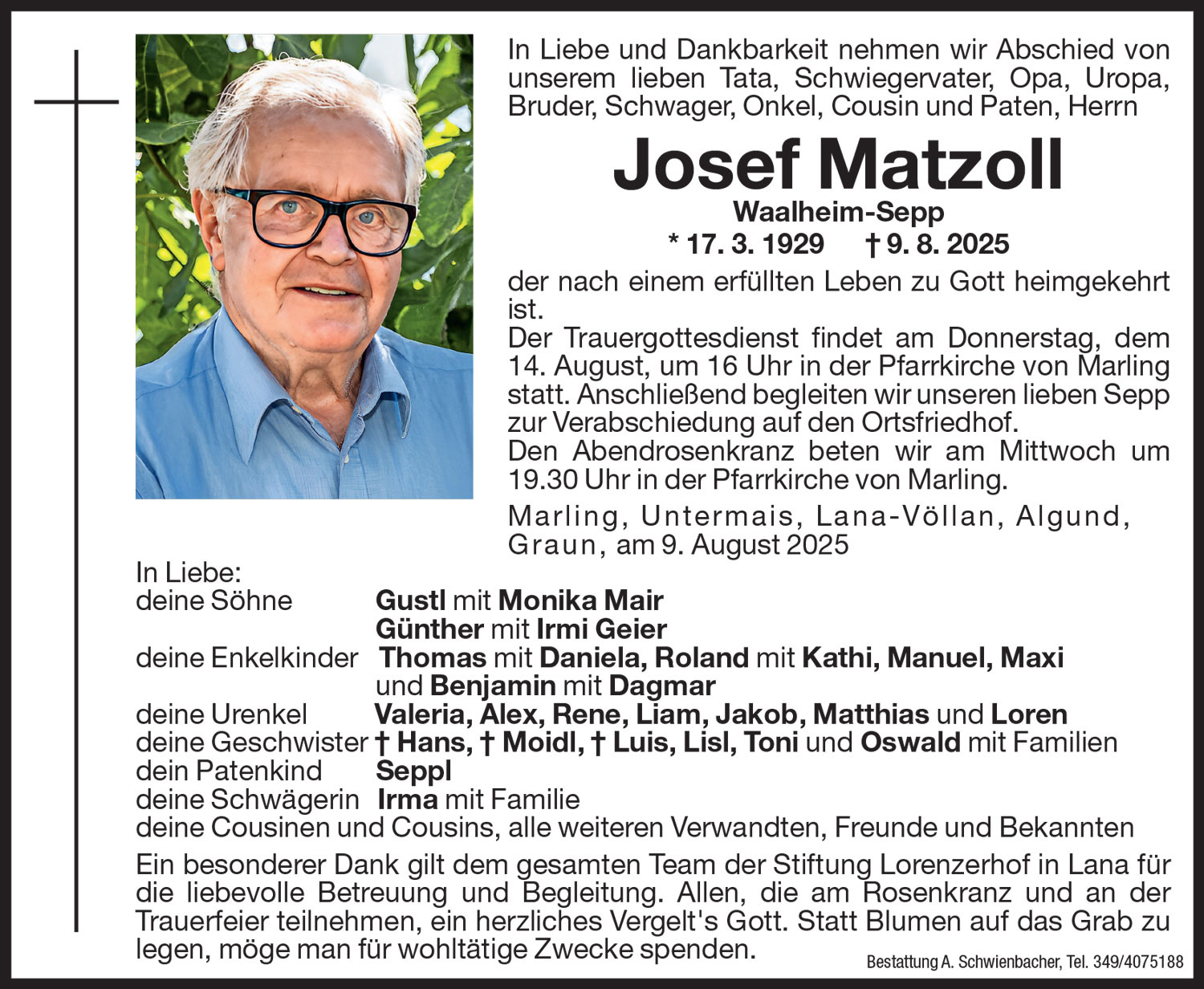 Medien: Josef Matzoll