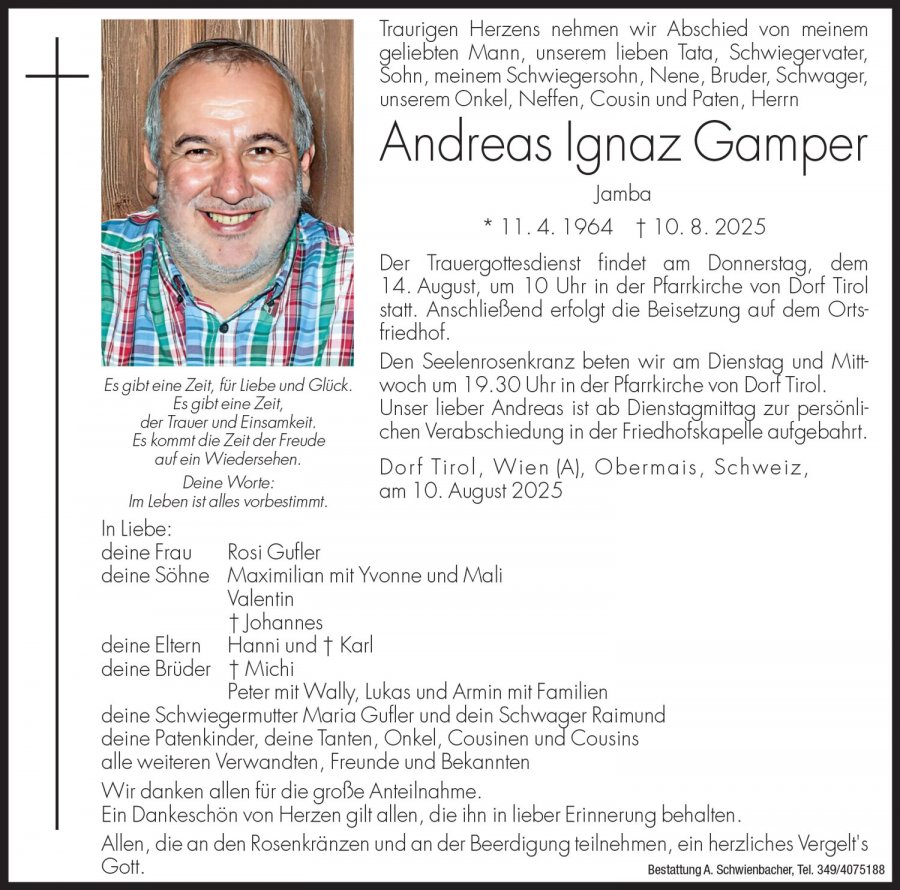Medien: Andreas Ignaz Gamper