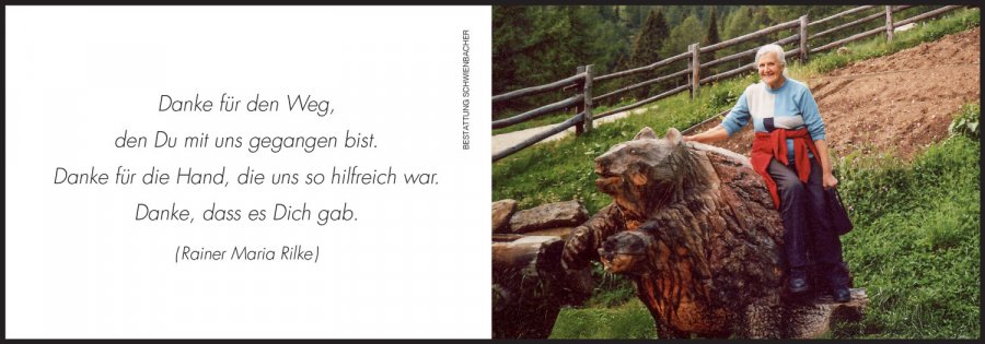 Sterbebild: Notburga Frei geb. Zipperle