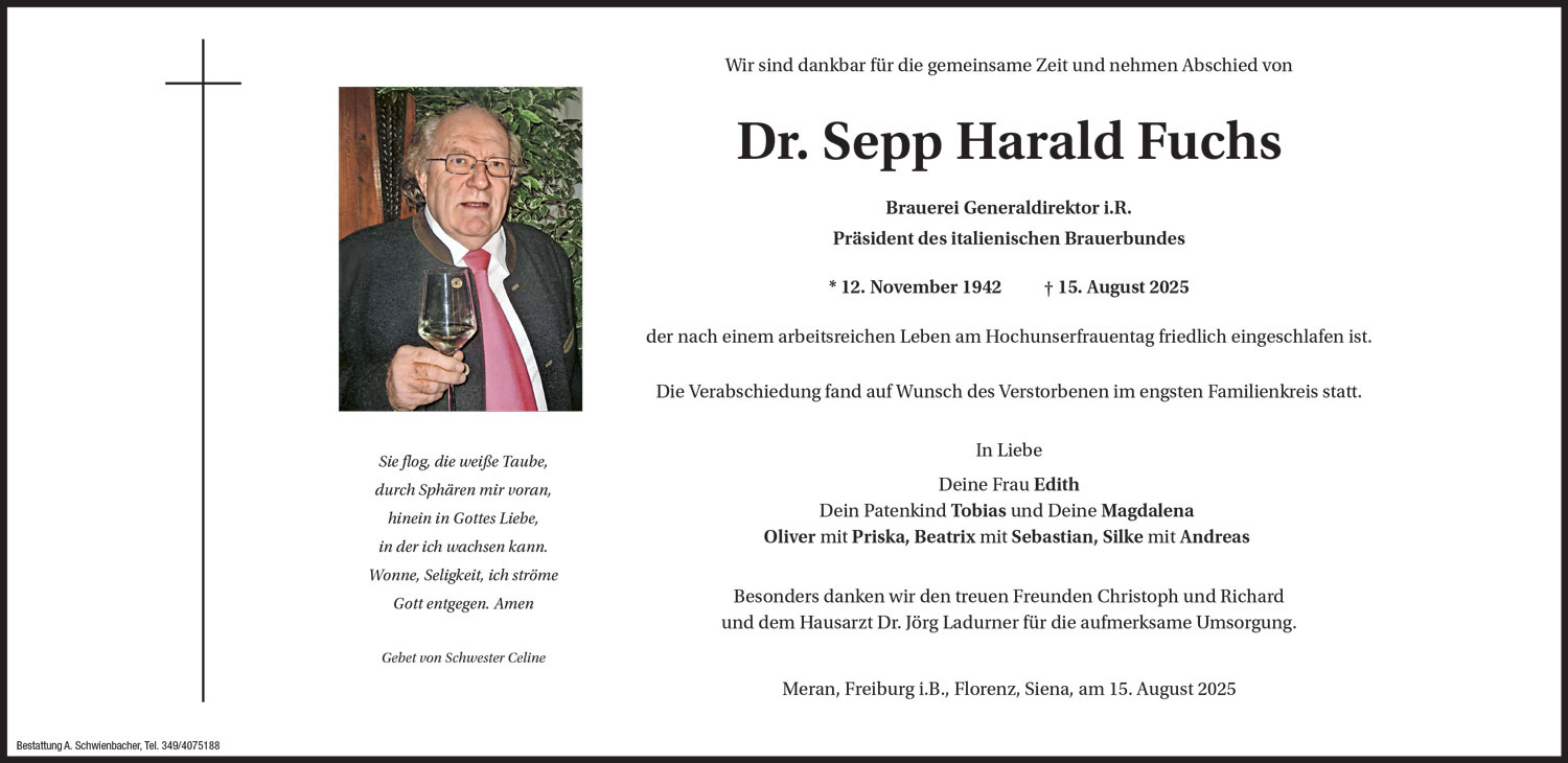 Medien: Dr. Sepp Harald Fuchs
