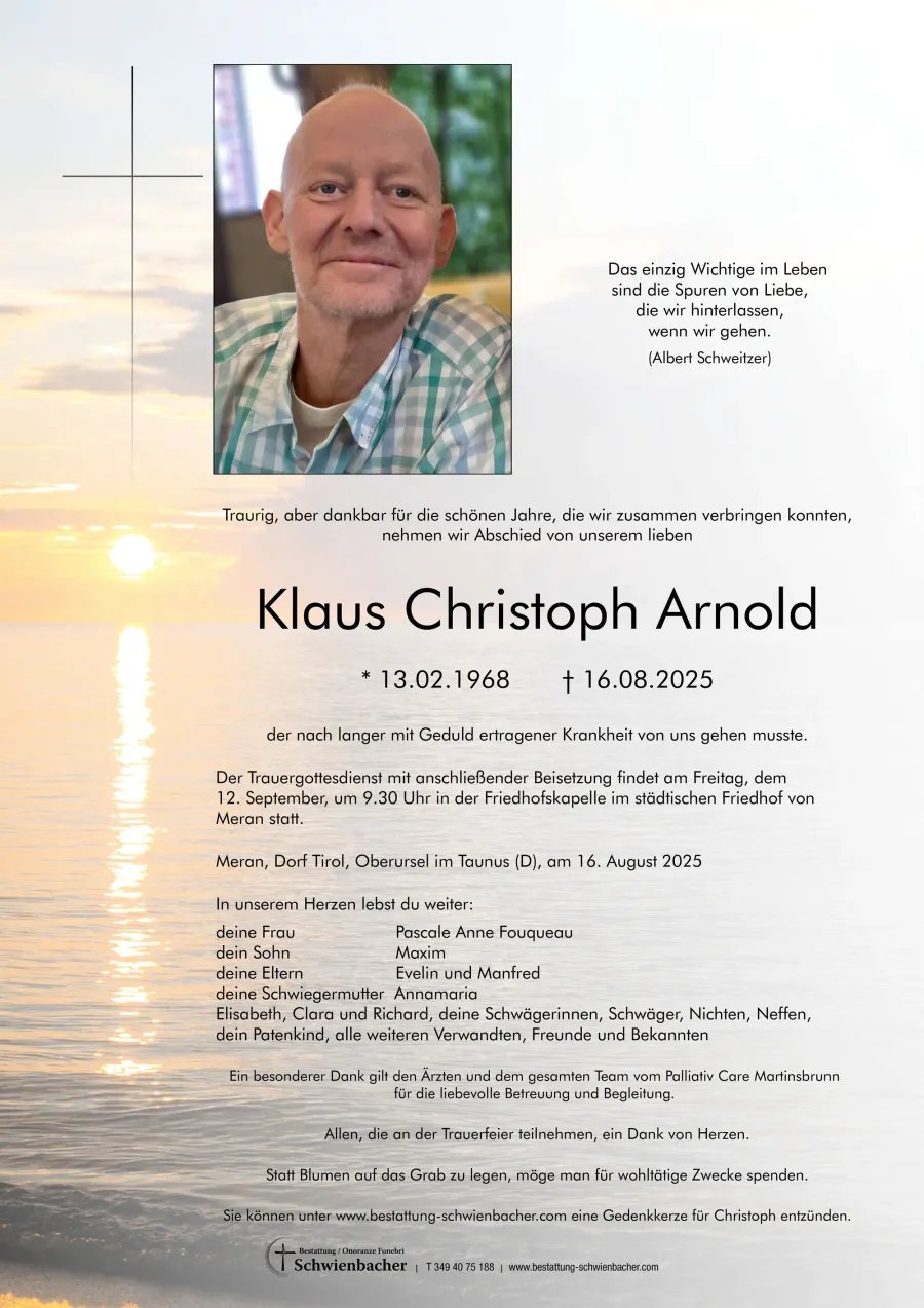 Parte: Klaus Christoph Arnold