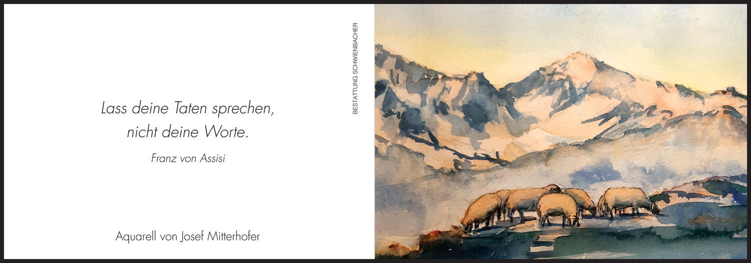 Sterbebild: Franz Mitterhofer