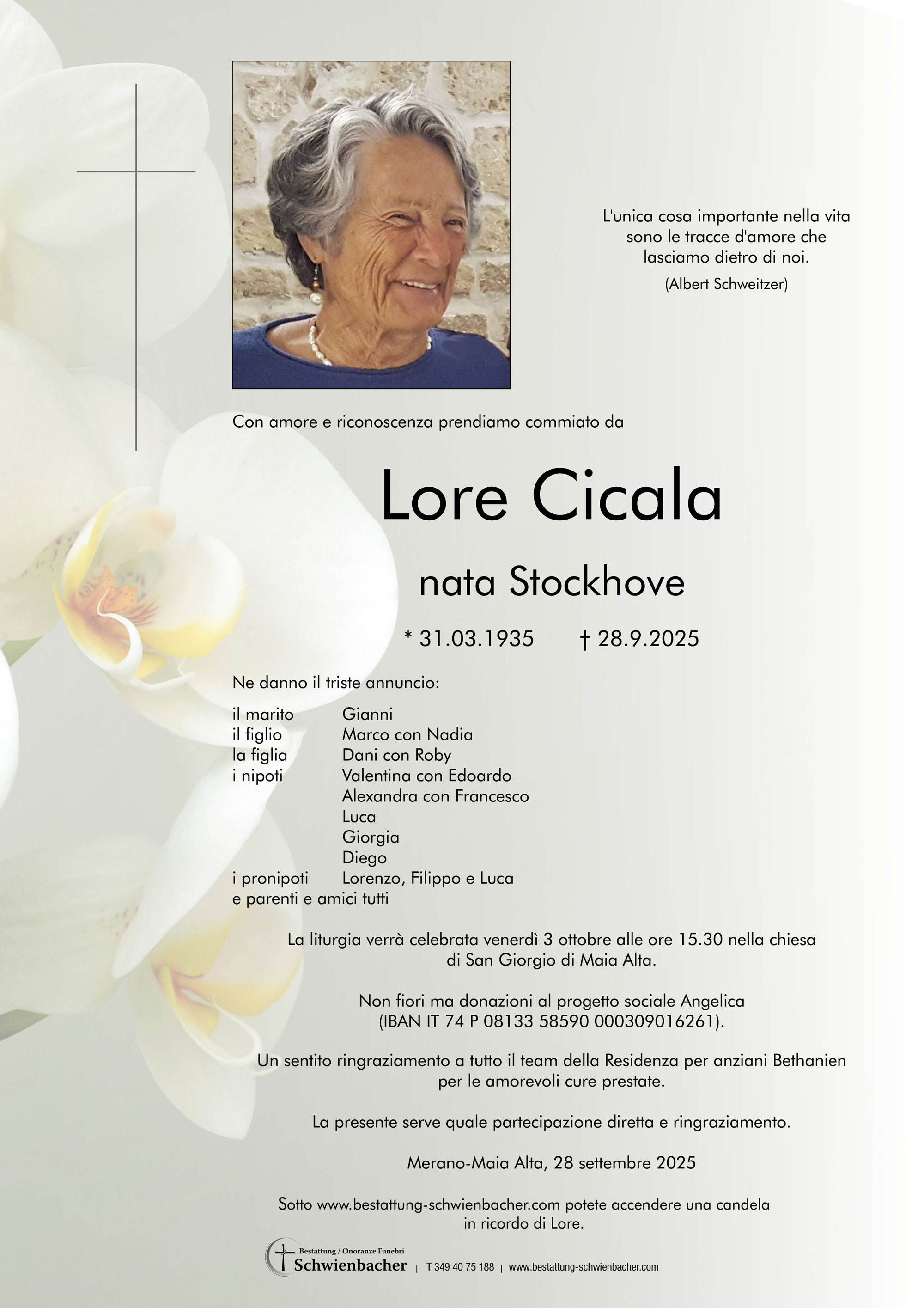 Parte: Lore Cicala geb. Stockhove 