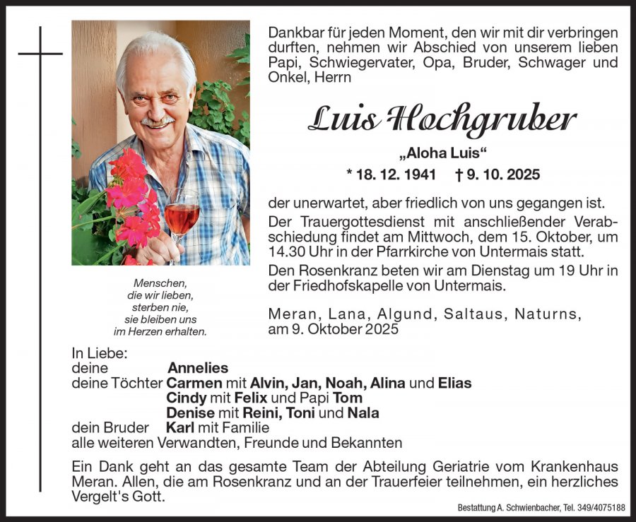 Medien: Luis Hochgruber