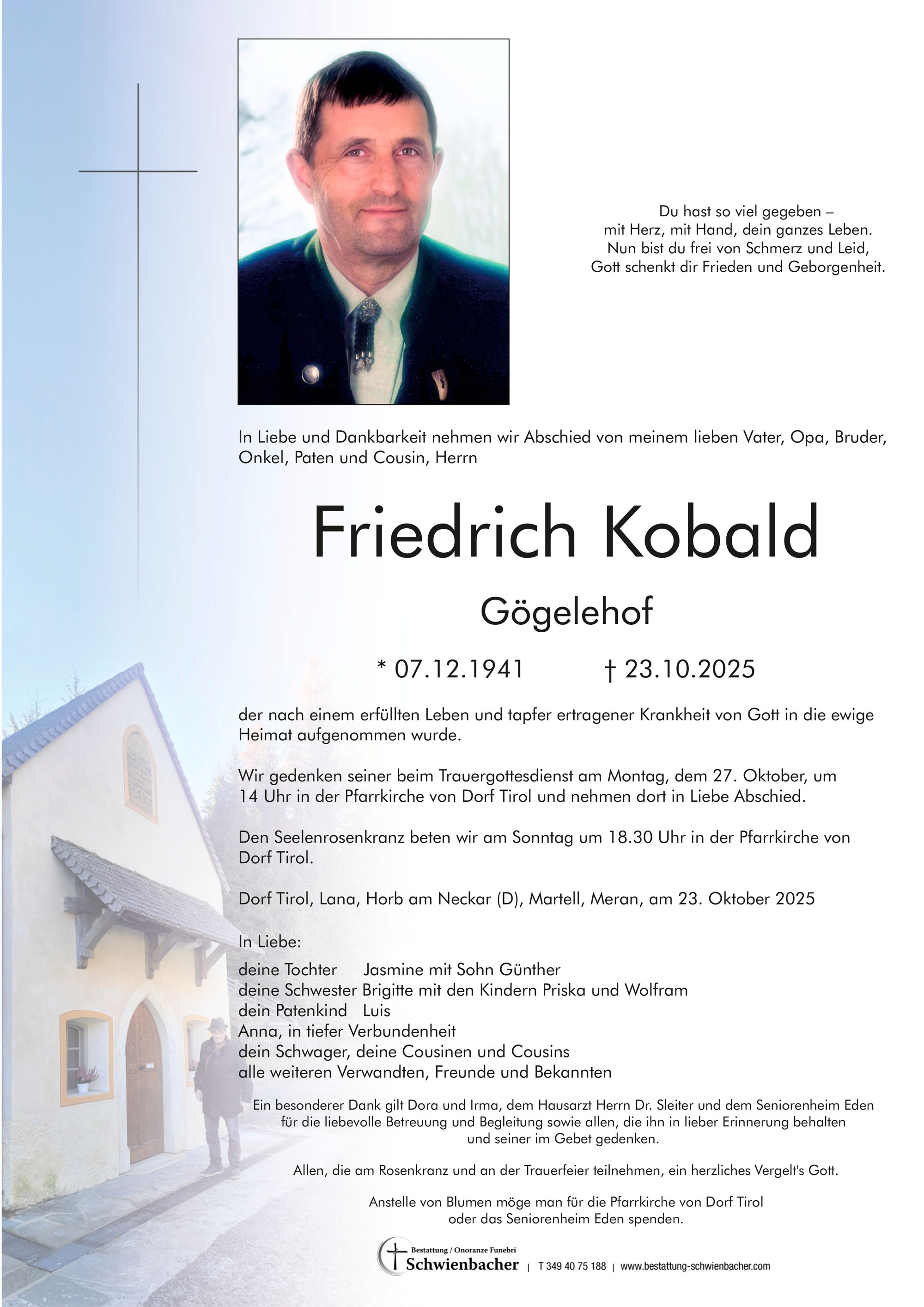Parte: Friedrich Kobald 