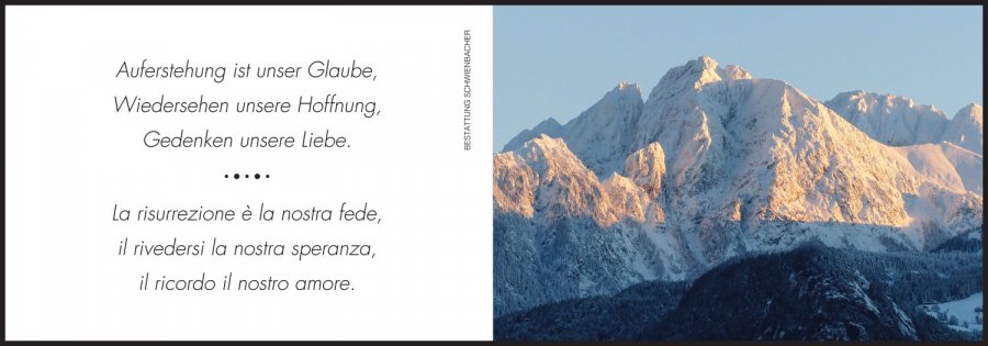 Sterbebild: Hedy Armanini Malleier