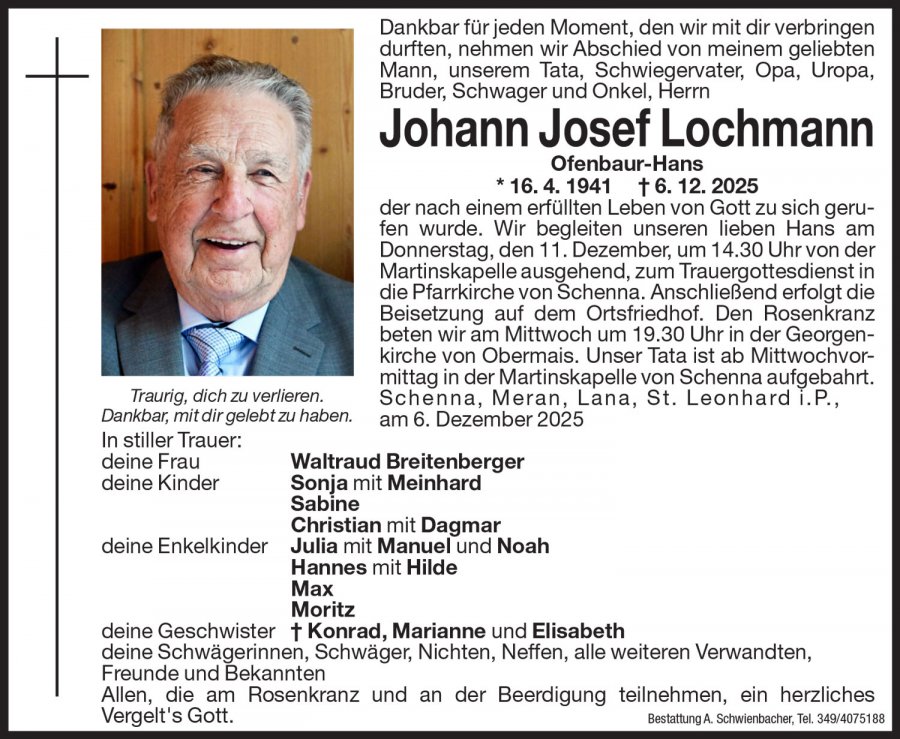 Medien: Johann Josef Lochmann