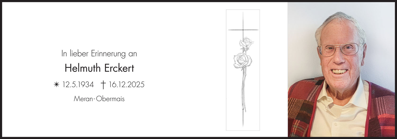 Sterbebild: Helmuth Erckert