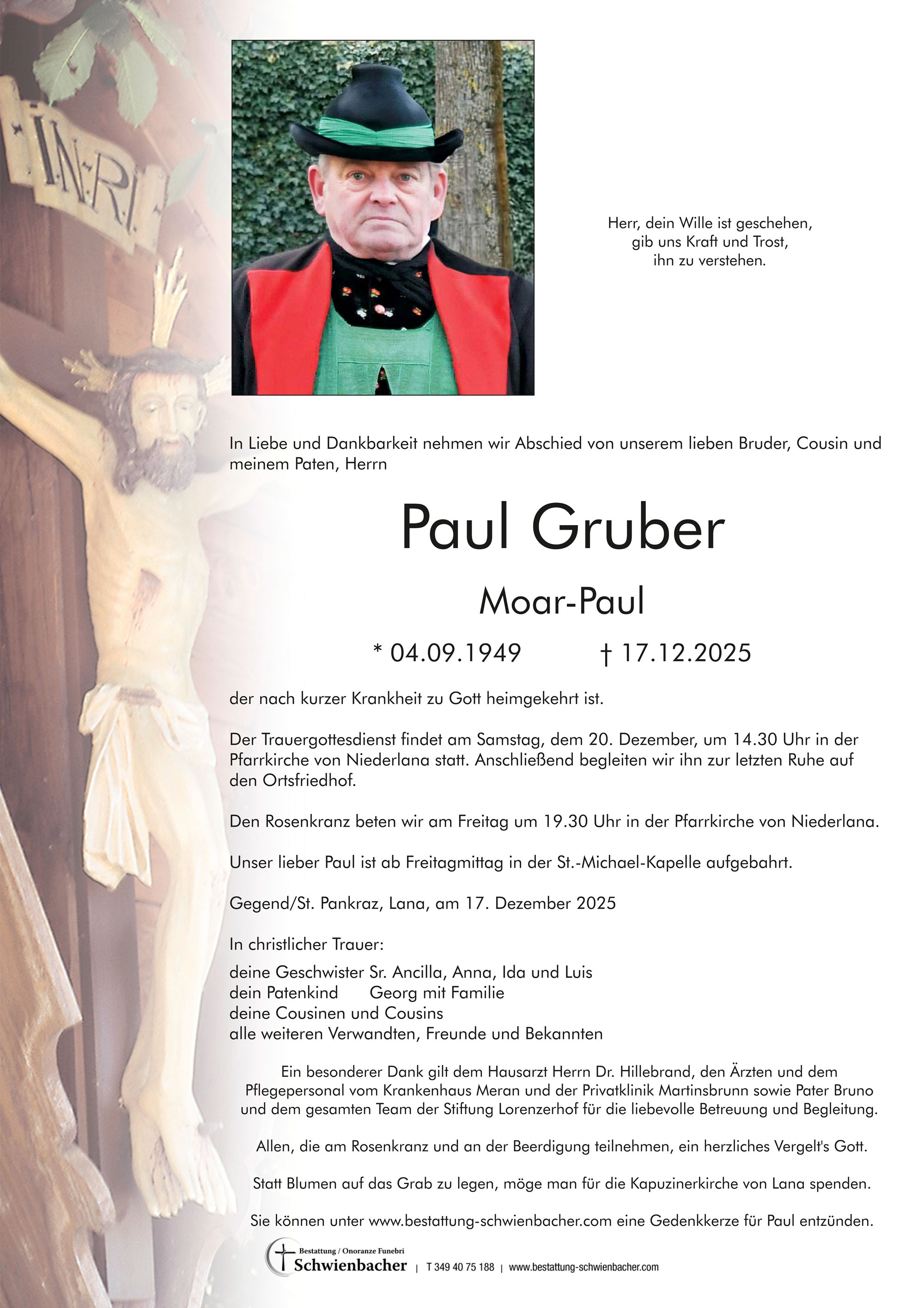 Parte: Paul Gruber 