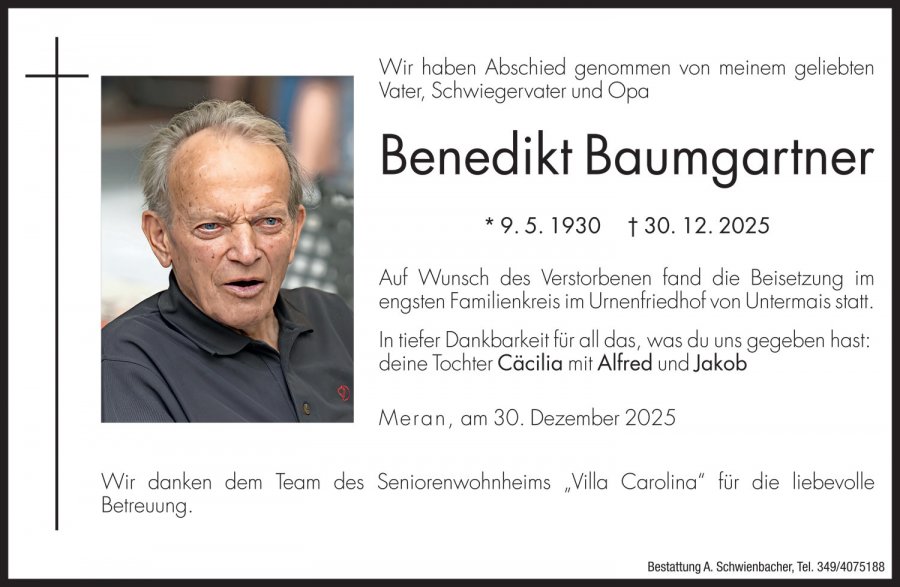 Medien: Benedikt Baumgartner