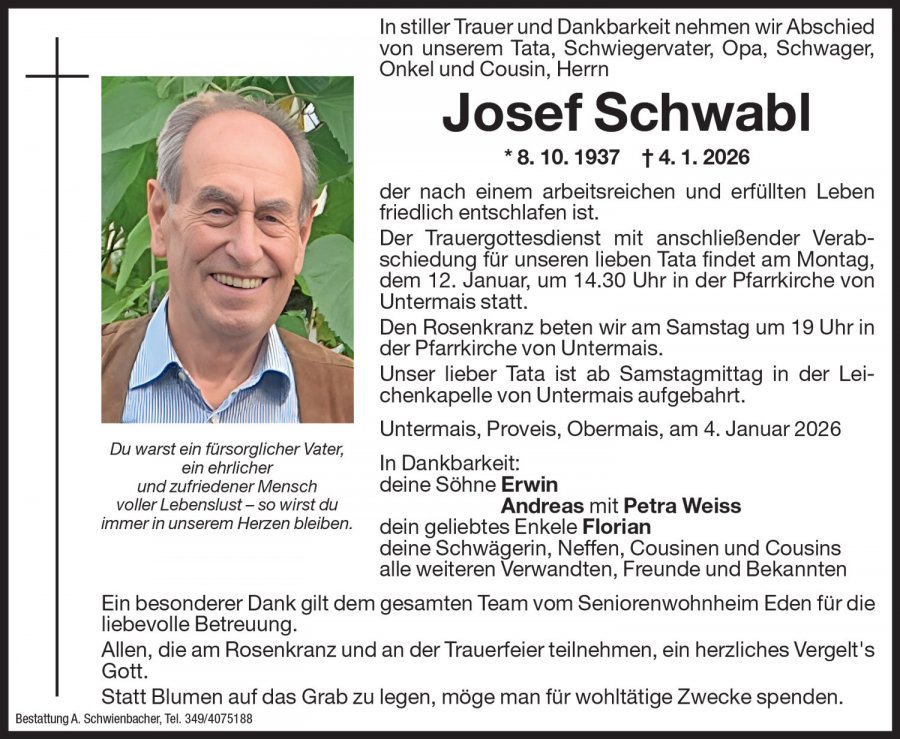 Medien: Josef Schwabl