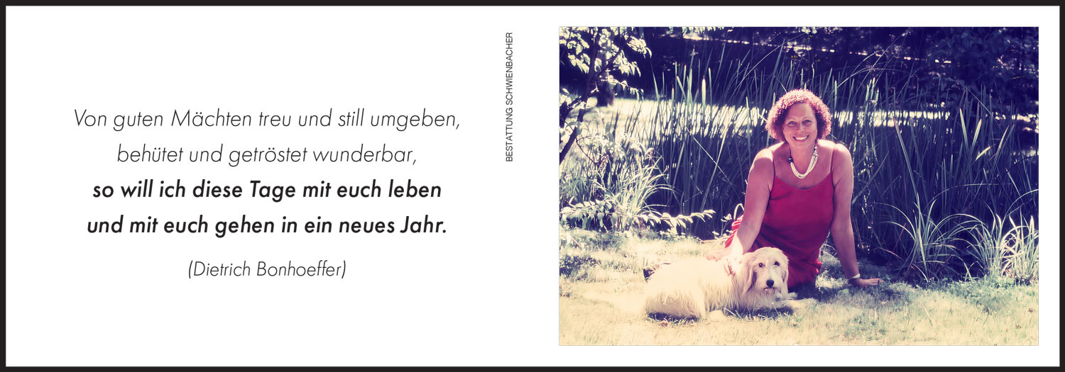 Sterbebild: Sybille Vinatzer geb. Kranen