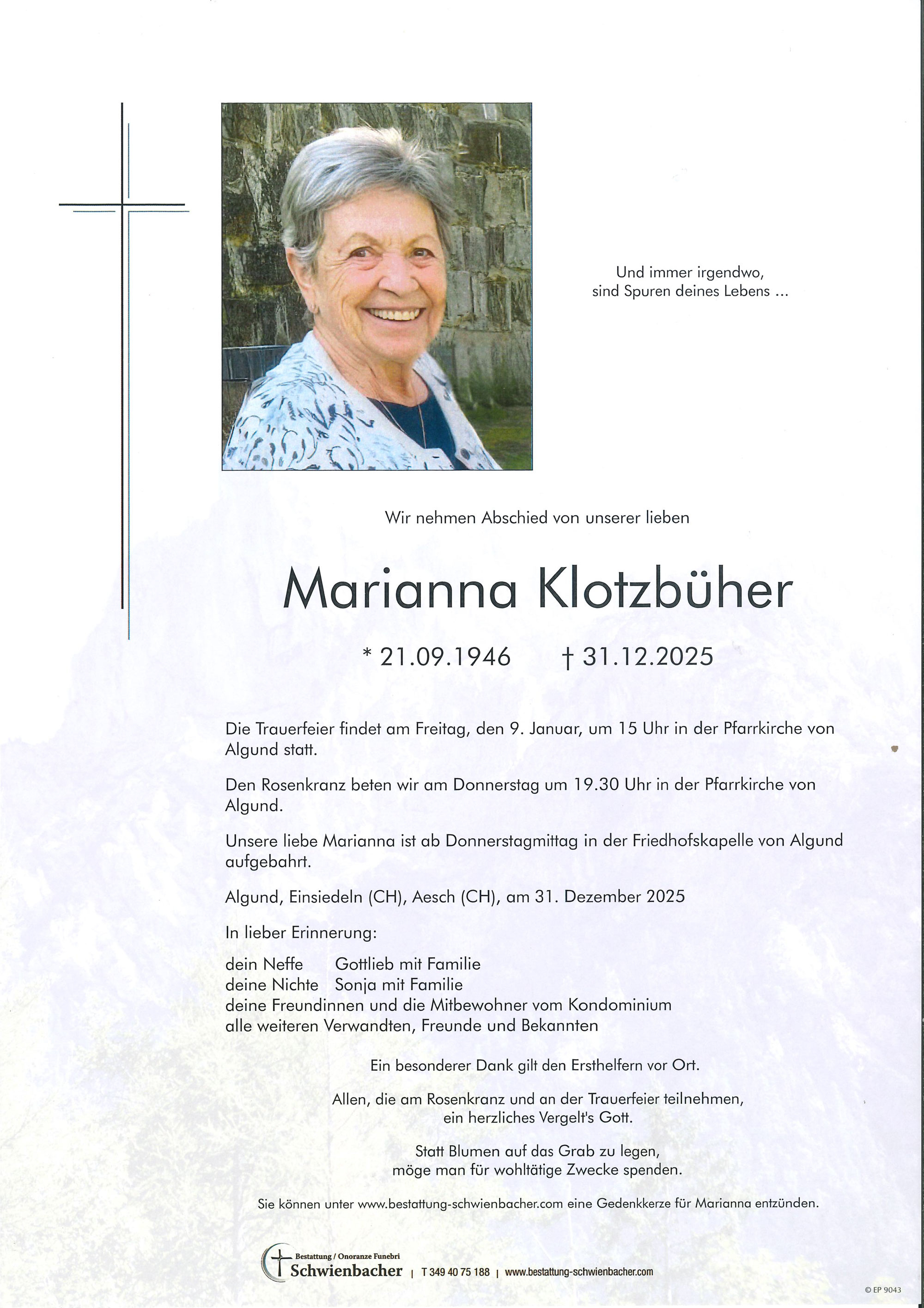 Parte: Marianna Klotzbüher 