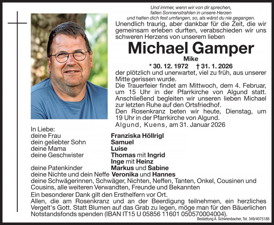 Medien: Michael Gamper