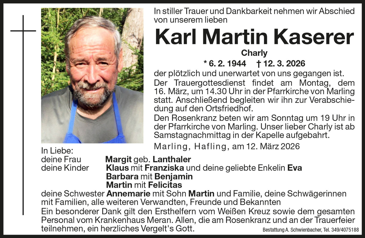 Medien: Karl Martin Kaserer