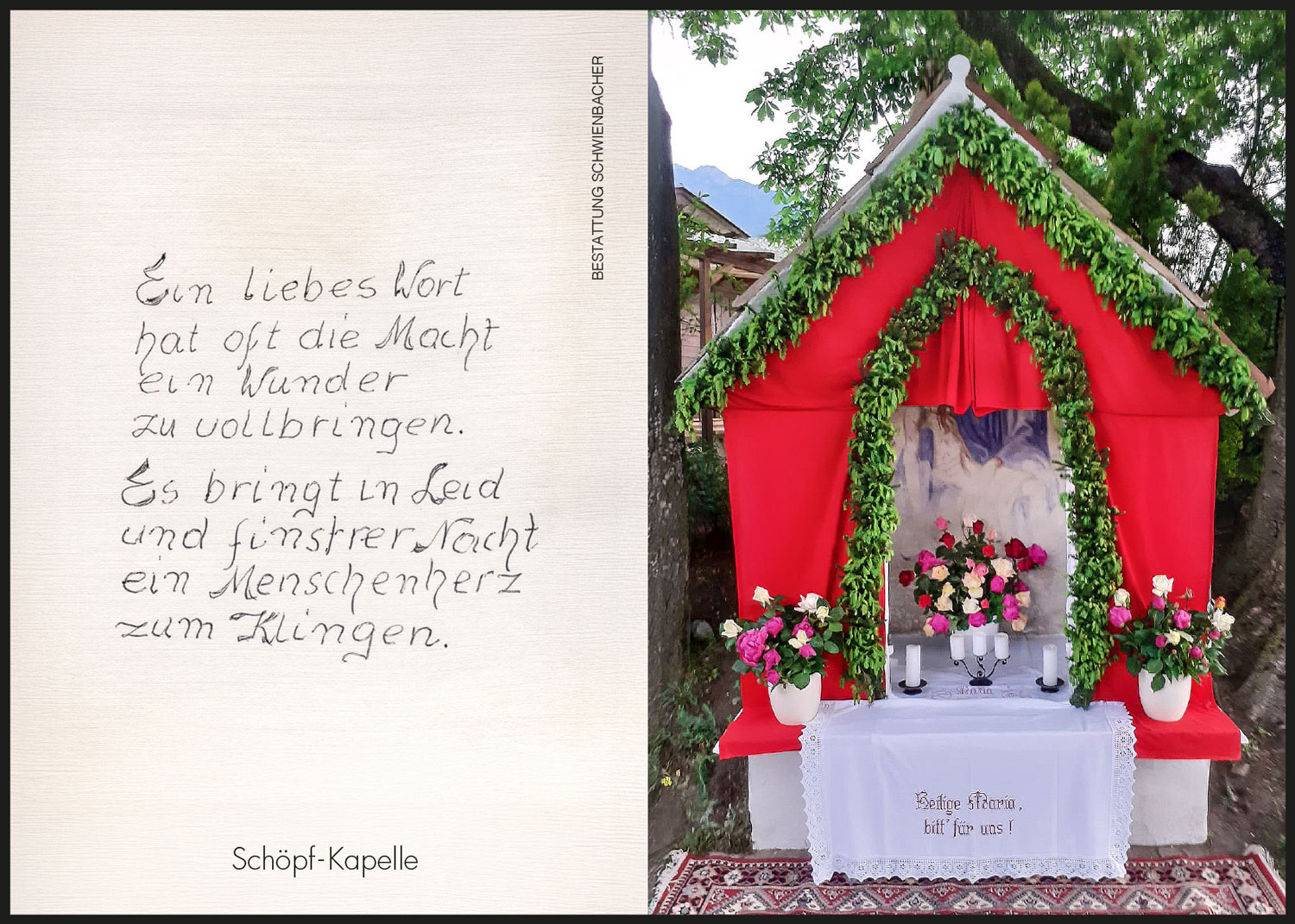 Sterbebild: Maria Wwe. Raffl geb. Pircher