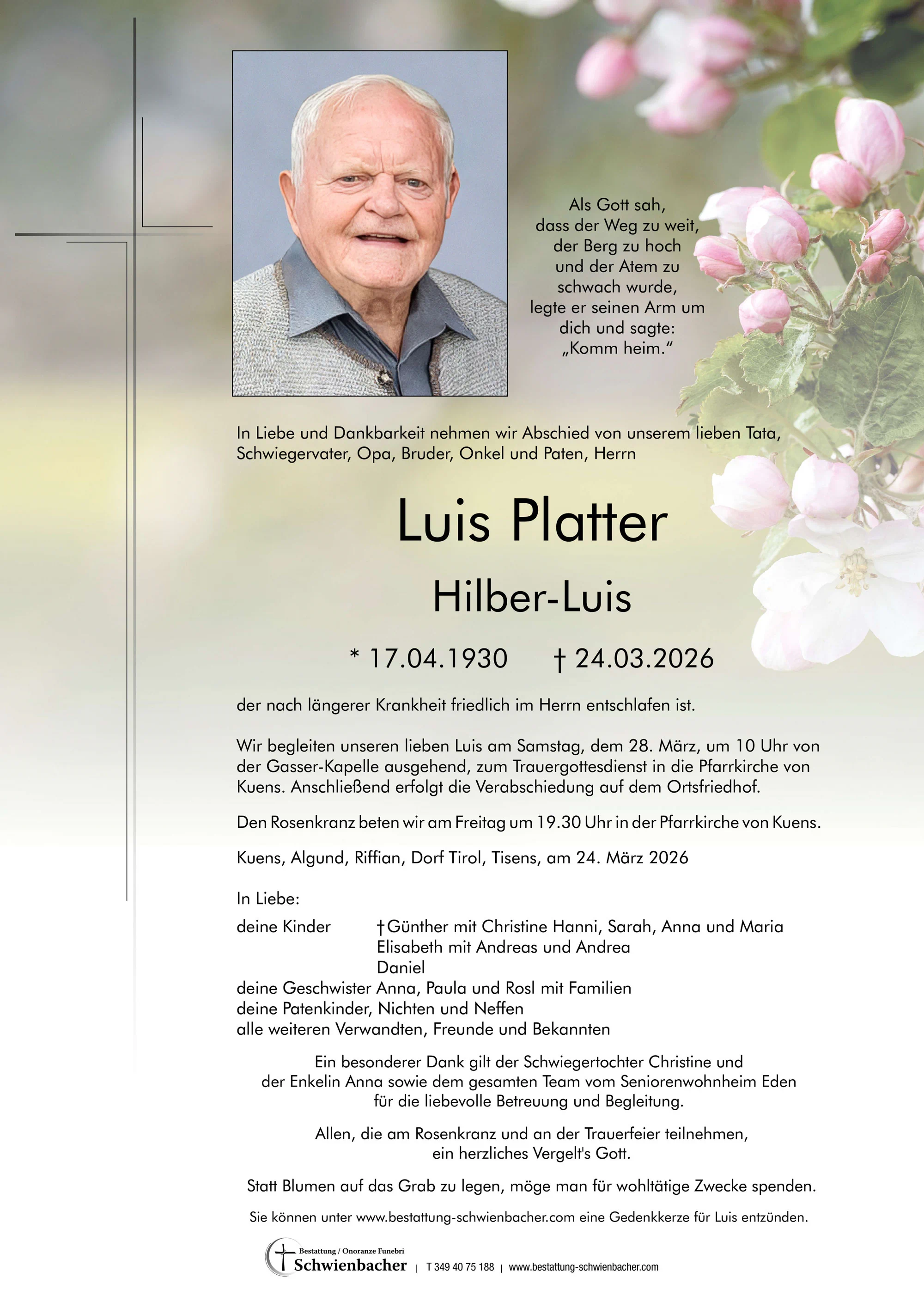 Parte: Luis Platter 