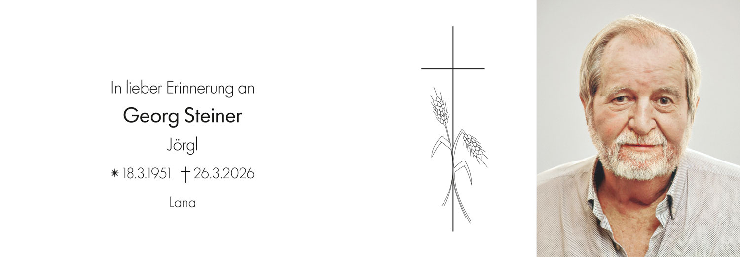 Sterbebild: Georg Steiner