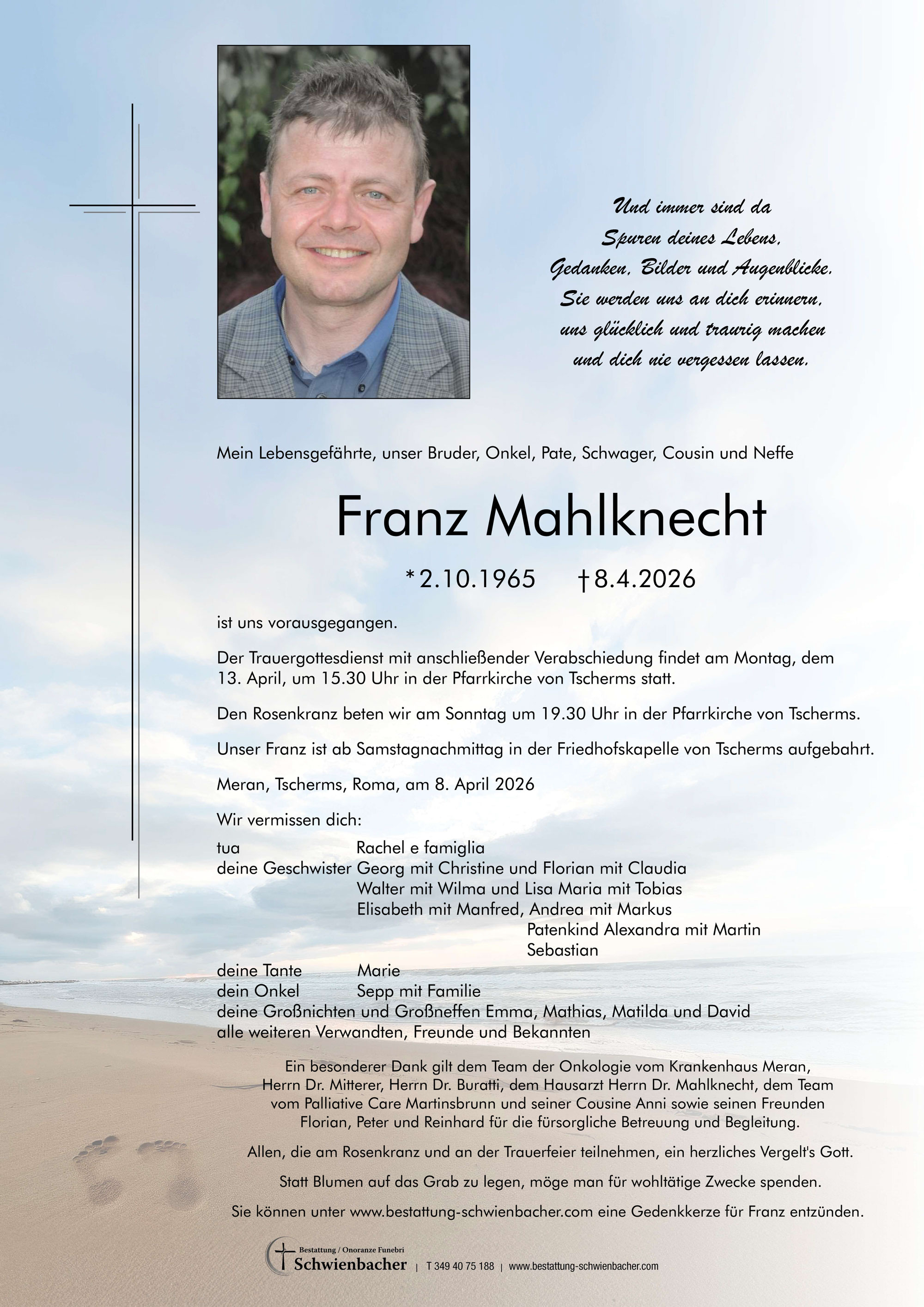 Parte: Franz Mahlknecht 