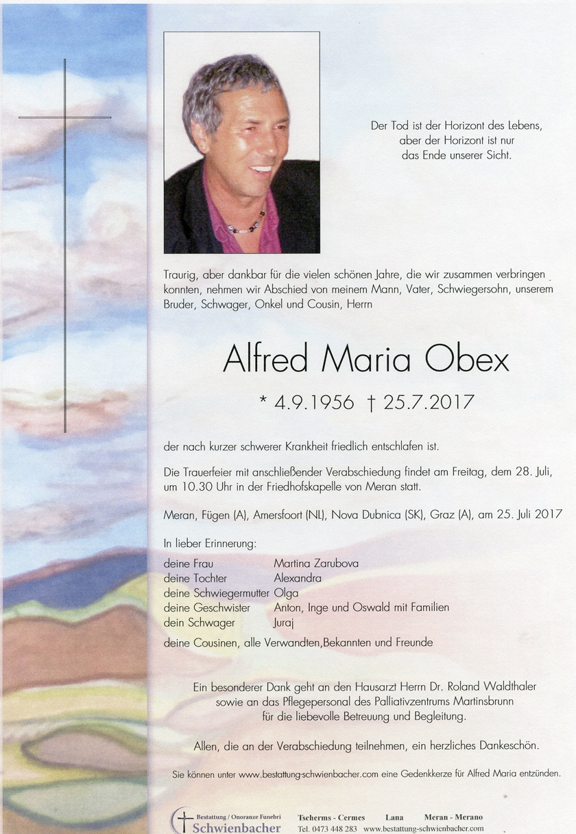 Parte: Alfred Maria Obex 