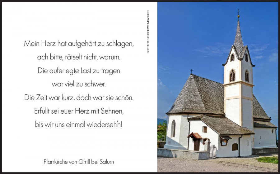 Sterbebild: Gerhard Lazzeri