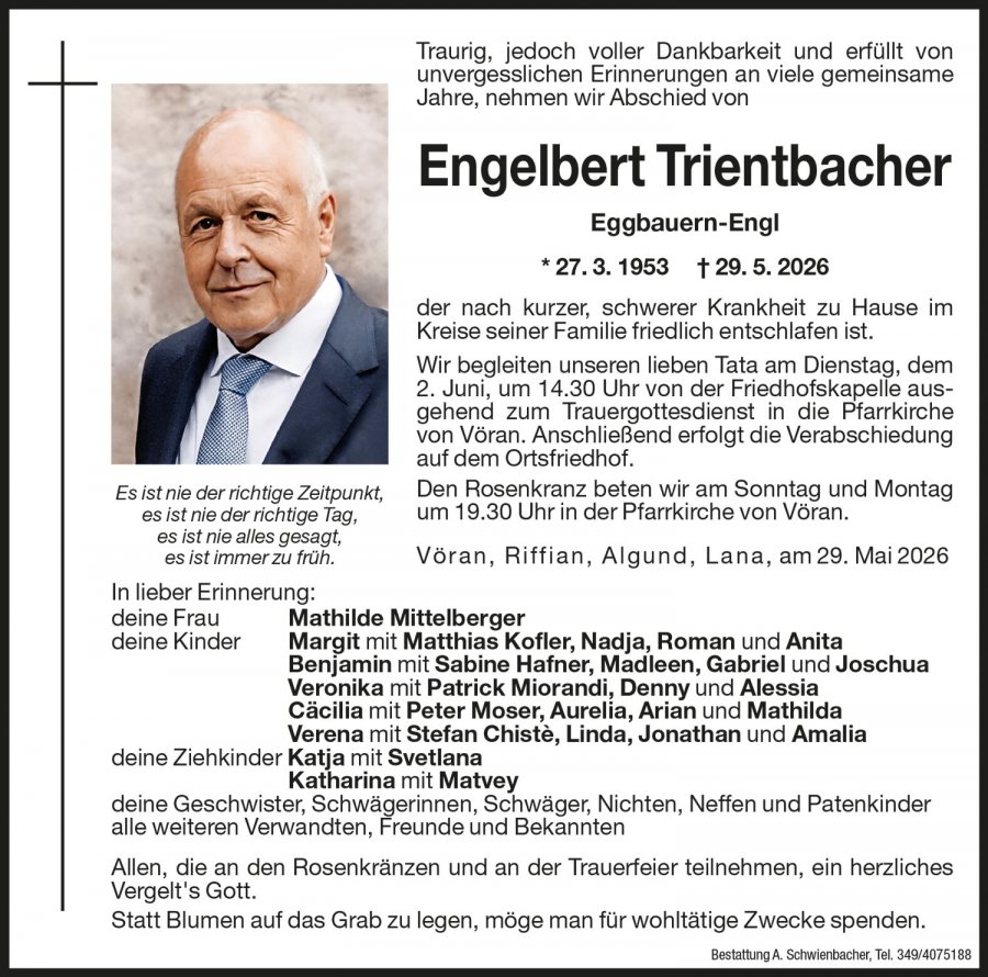Medien: Engelbert Trientbacher