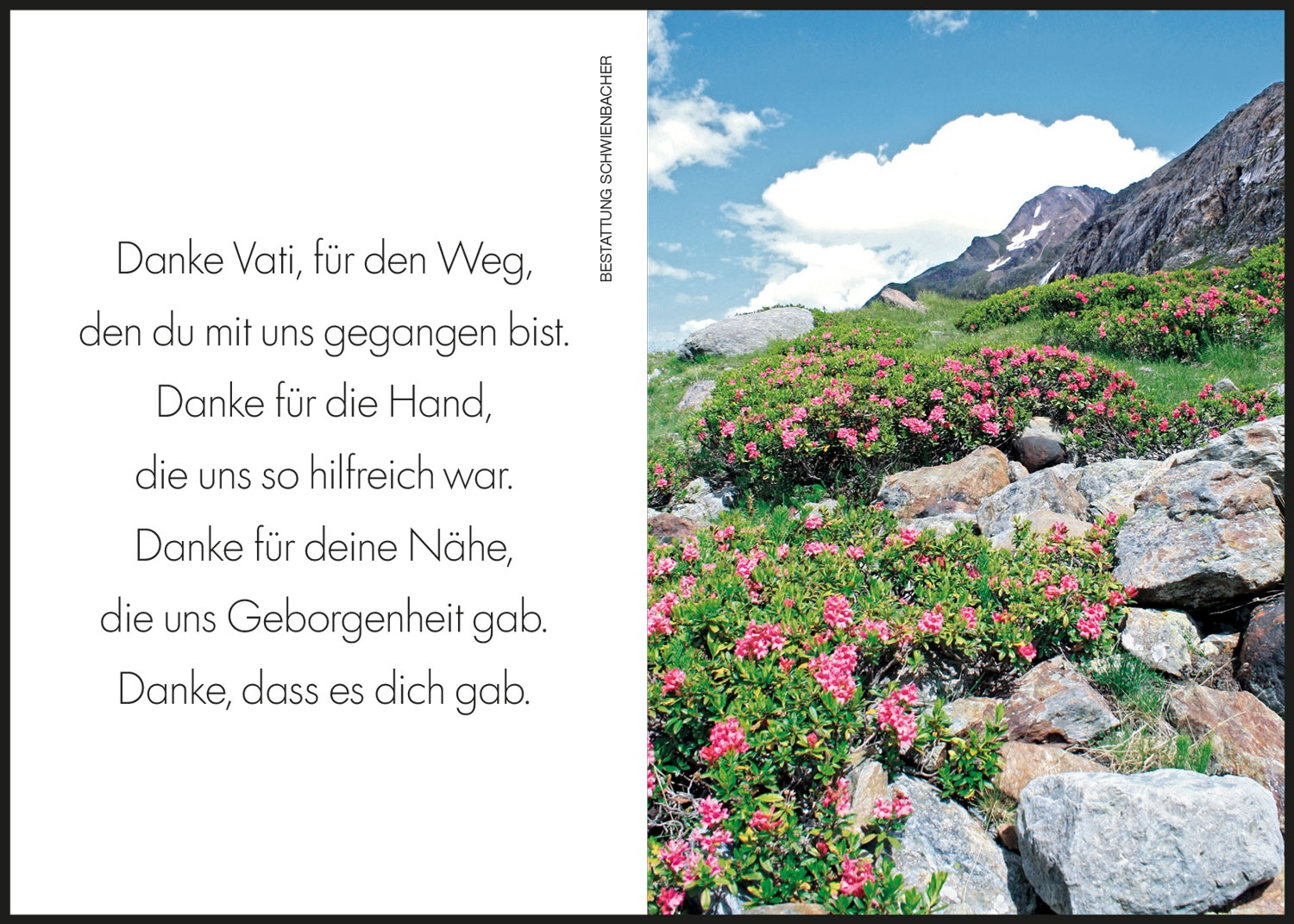 Sterbebild: Erich Piazzi