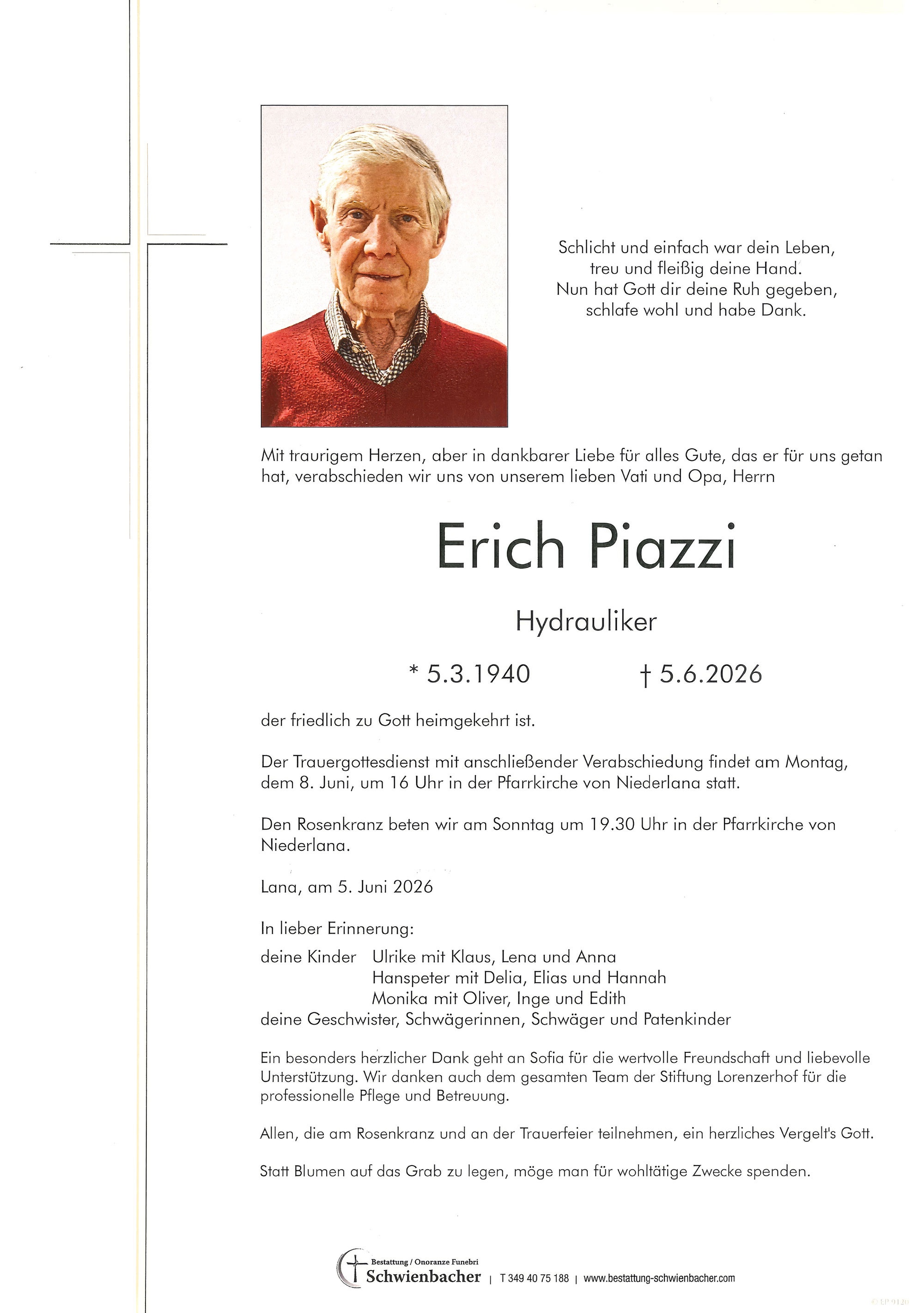 Parte: Erich Piazzi 