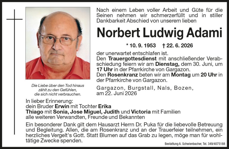 Medien: Norbert Ludwig Adami