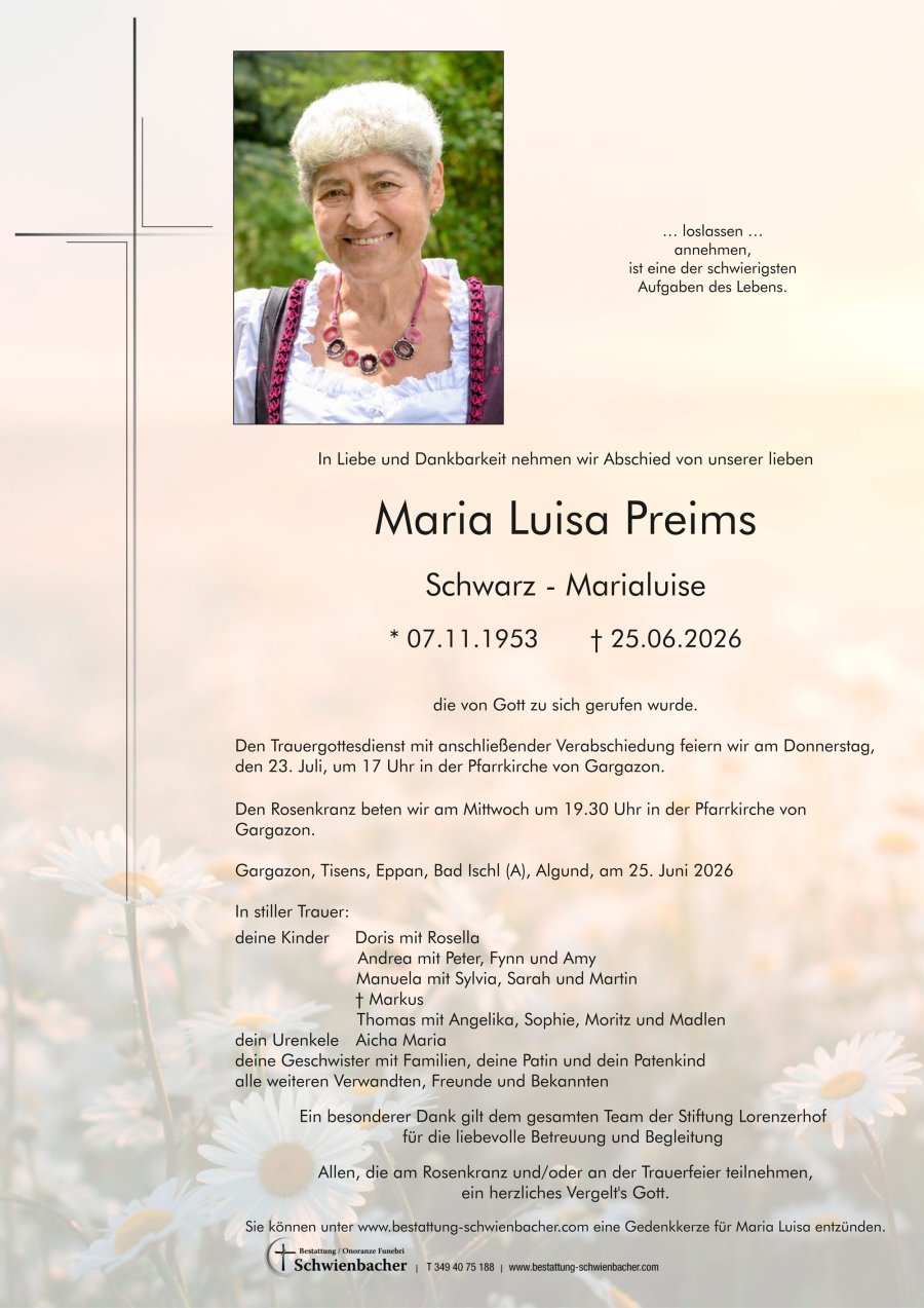 Parte: Maria Luisa Preims