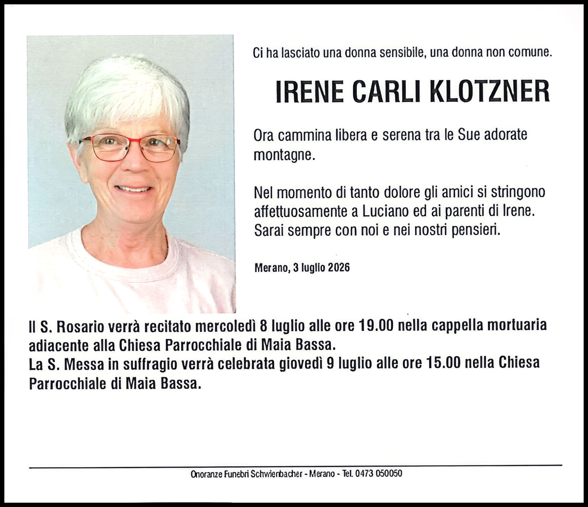 Medien: Irene Carli Klotzner Wwe. Gratz