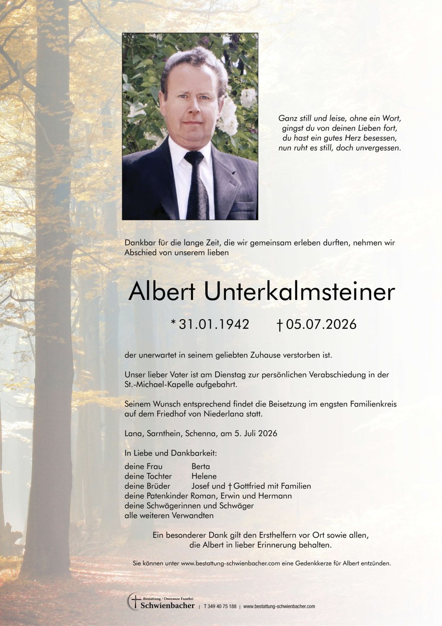Parte: Albert Unterkalmsteiner