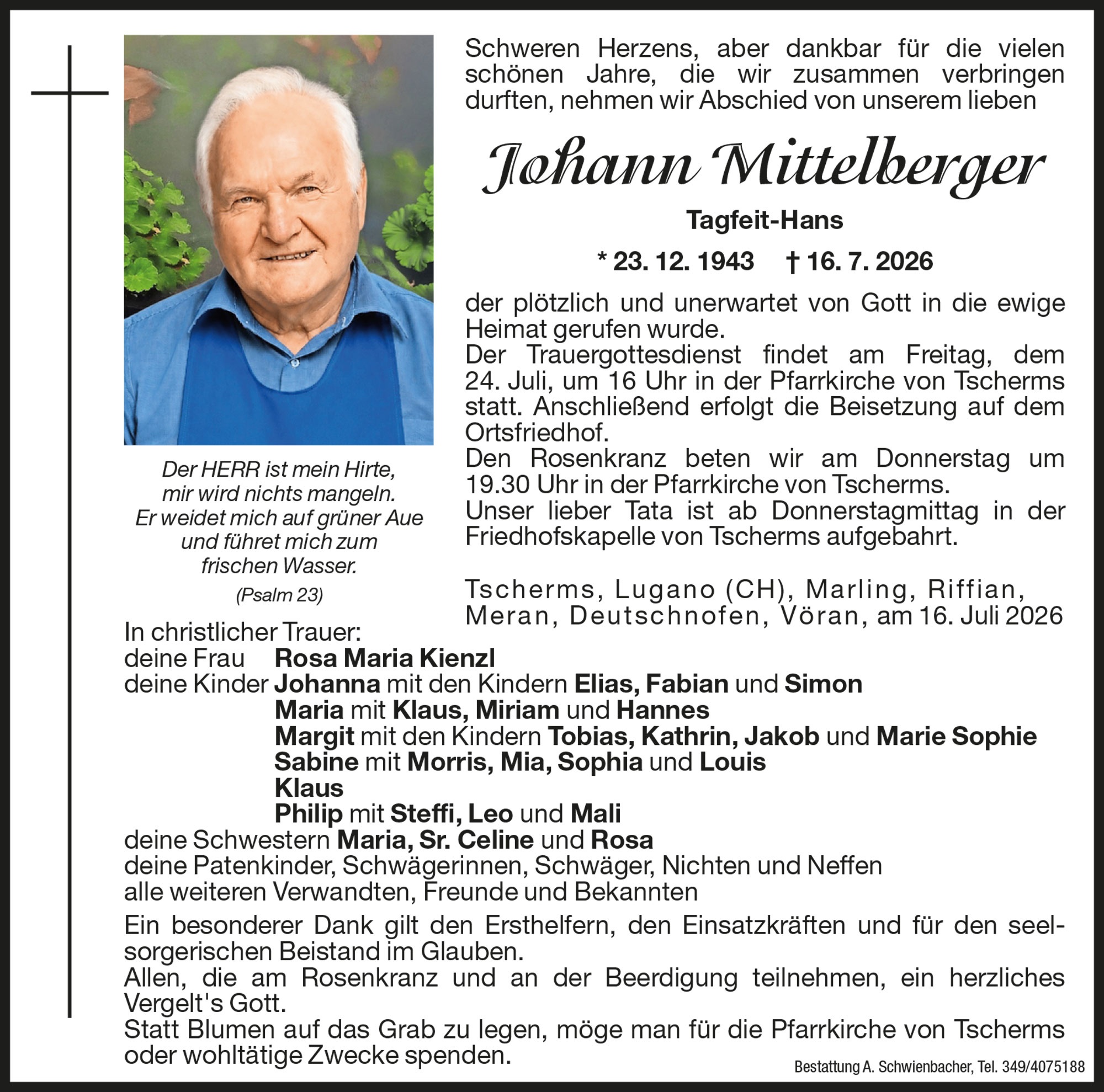 Medien: Mittelberger Johann