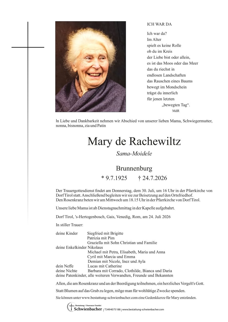 Parte: Mary de Rachewiltz