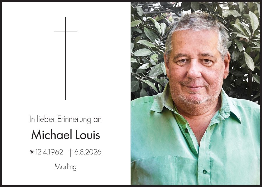 Sterbebild: Michael Louis