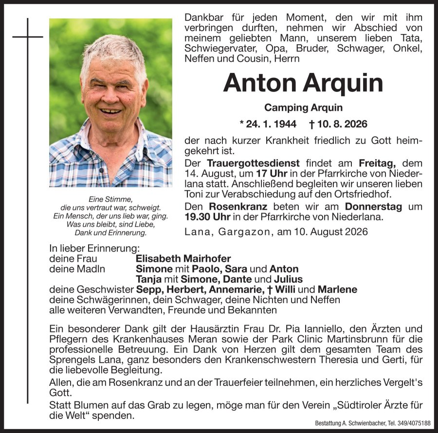 Medien: Anton Arquin