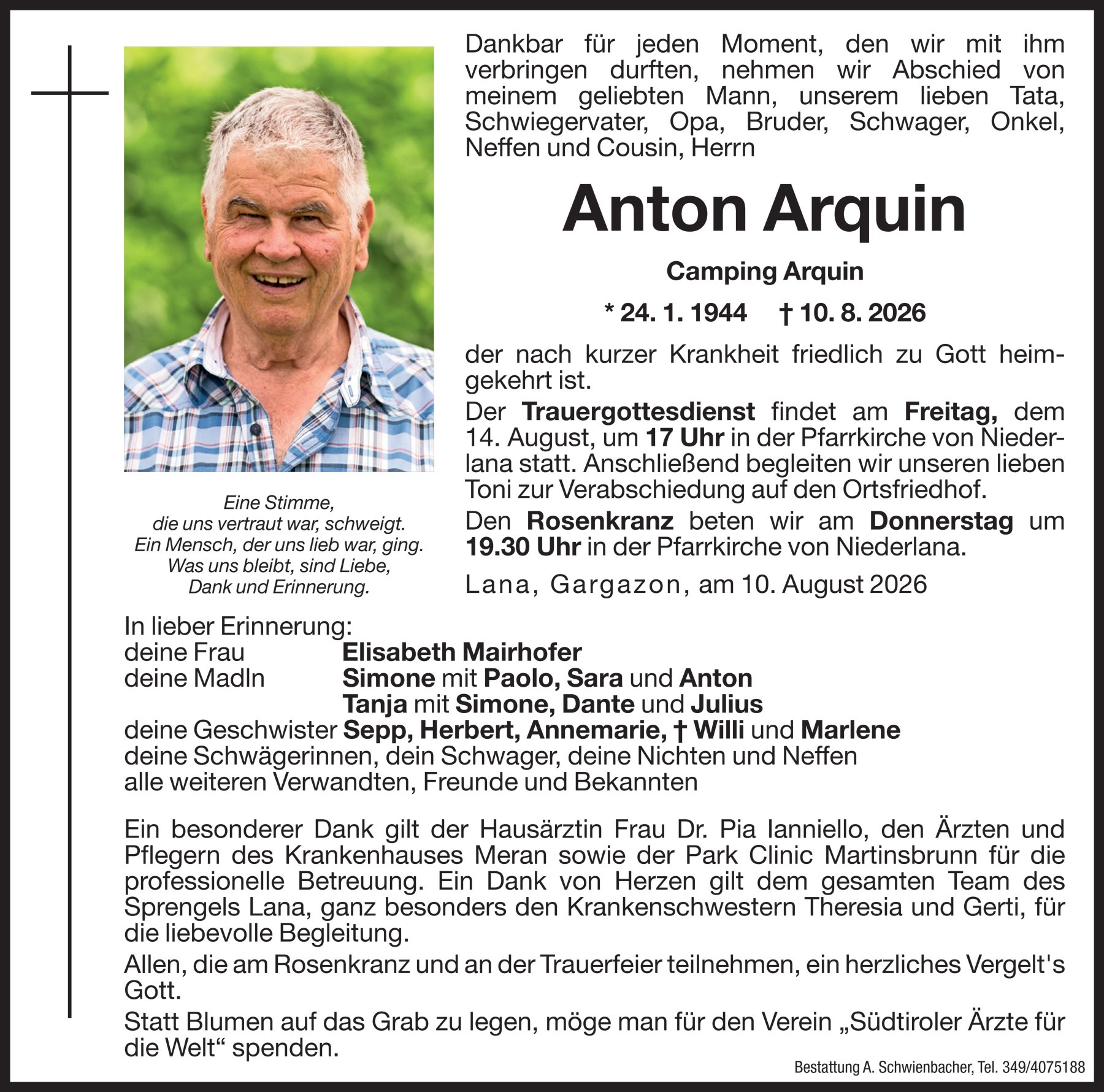 Medien: Anton Arquin