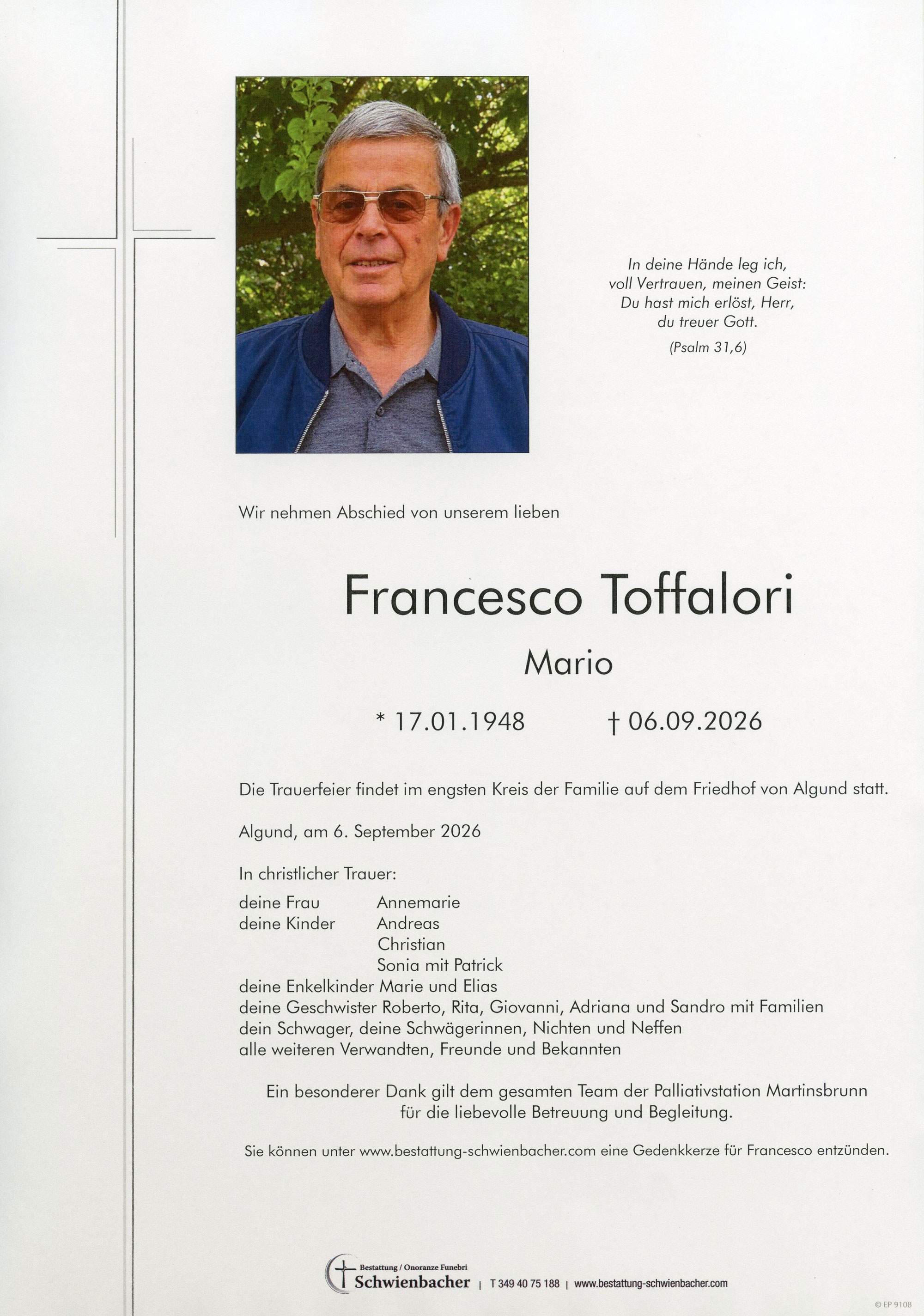 Parte: Francesco Toffalori