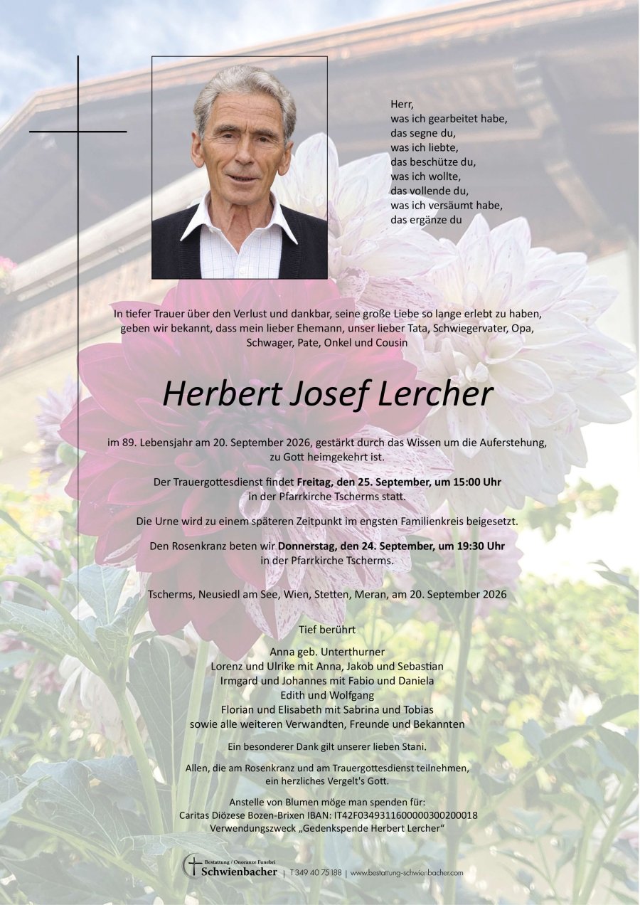 Parte: Herbert Josef Lercher