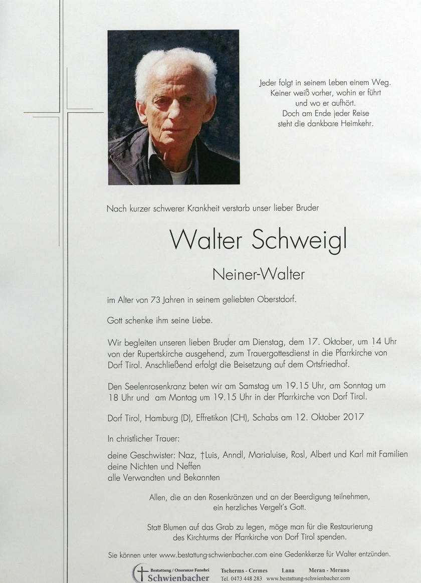Parte: Walter Schweigl 