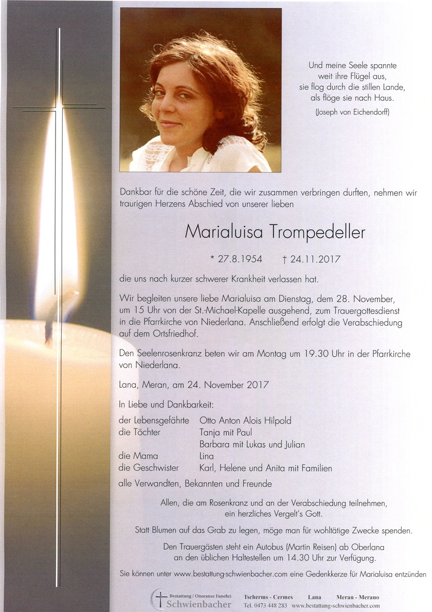 Parte: Marialuisa Trompedeller 