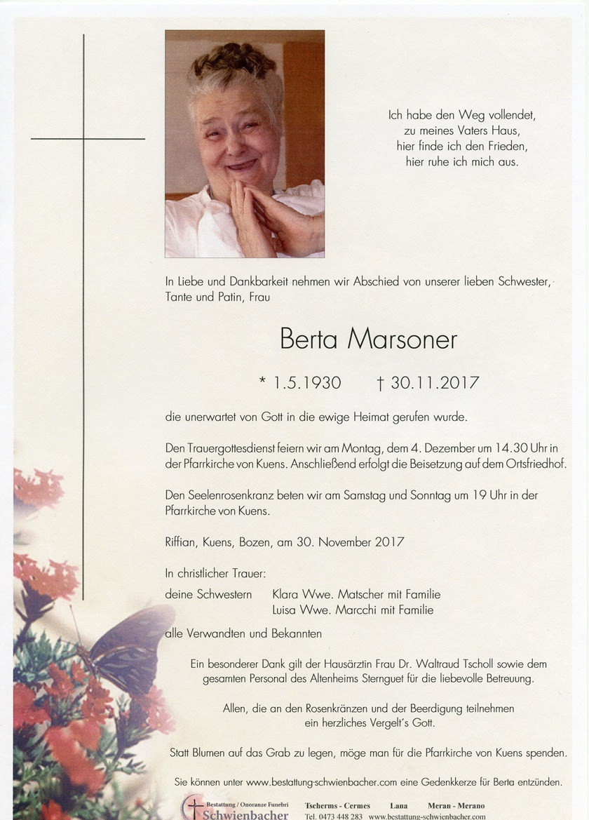 Parte: Berta Marsoner 
