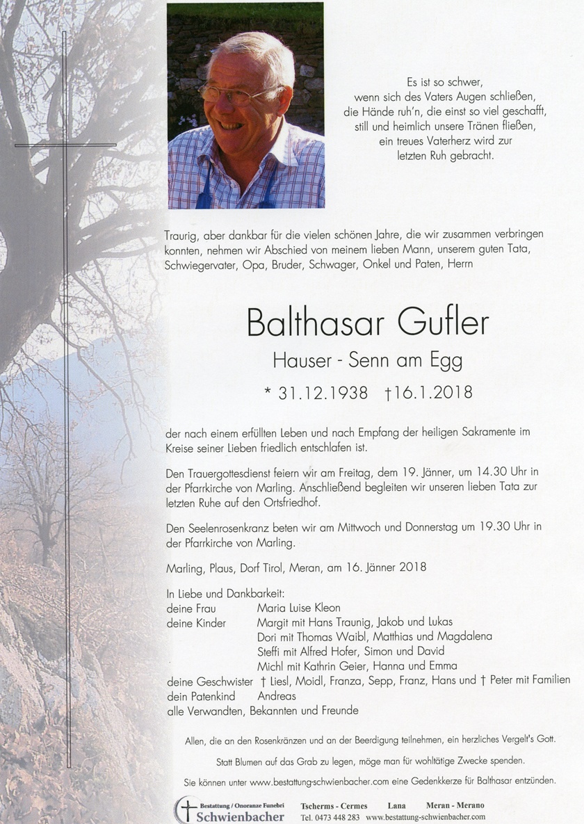 Parte: Balthasar Gufler 